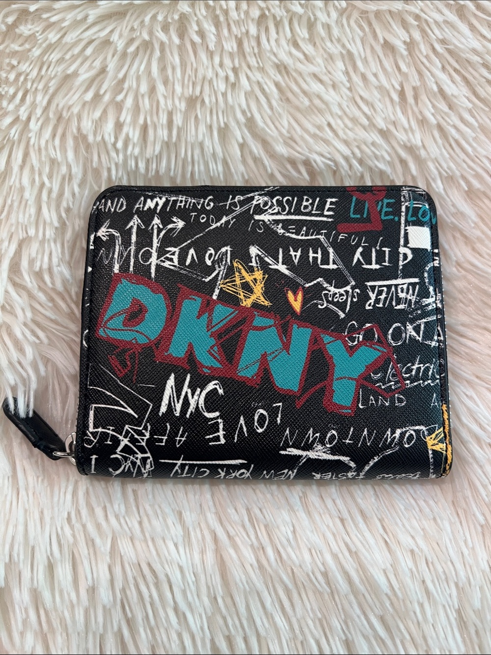 DKNY Black zippered Wallet
